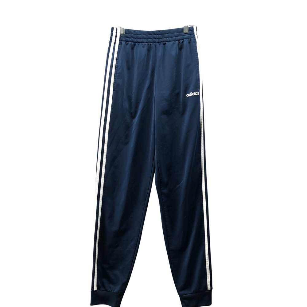 Adidas‎ 3 Stripe Jogger Track Pants Youth Boys 14/16 Blue White Active